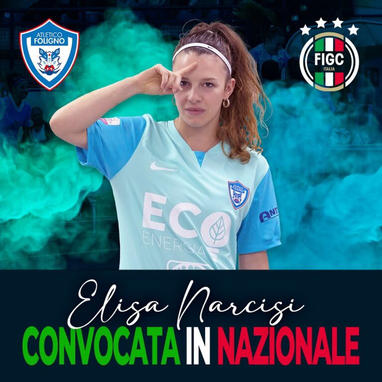 ELSA NARCISI, LA CAPITANA DELL’ATLETICO FOLIGNO CONVOCATA IN NAZIONALE